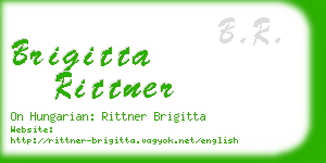 brigitta rittner business card